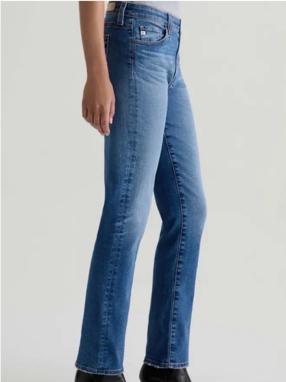 AG jeans Adriano Goldschmied Mari Mid-rise Slim Straight jeans Size 27 Premium - Picture 2 of 10